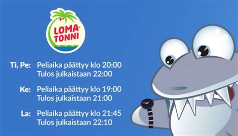 lomatonni perjantai|Lomatonni tulokset tänään .